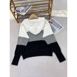 Women s Color Block Button Up Drawstring Hooded Lightweight Cardigan