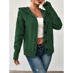 Women s Solid Color Button Hooded Long Sleeve Lightweight Cardigan Sweater