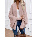 Essnce Women s Solid Color Batwing Sleeve Long Sleeve Cardigan