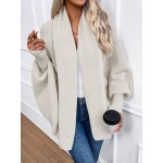 Essnce Women s Solid Color Casual Bat Wing Cardigan