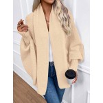 Essnce Women s Solid Color Casual Long Sleeve Knit Cardigan