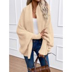 Essnce Women s Solid Color Casual Long Sleeve Knit Cardigan