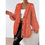 Unity Solid Color Drop Shoulder Buttoned Cardigan