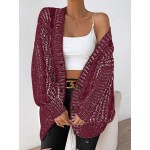 Essnce Marled Knit Drop Shoulder Cardigan