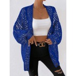 Essnce Space Dye Drop Shoulder Button Front Cardigan