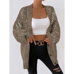 Essnce Button Front Drop Shoulder Cardigan