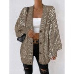 Essnce Button Front Drop Shoulder Cardigan