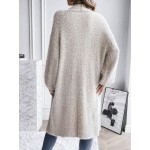 Essnce Drop Shoulder Open Front Cardigan