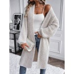 Essnce Drop Shoulder Open Front Cardigan