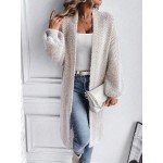 Essnce Drop Shoulder Open Front Cardigan