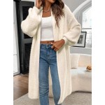 Essnce Women s Plain Long Sleeve Cardigan Casual Top