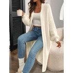 Essnce Women s Plain Long Sleeve Cardigan Casual Top